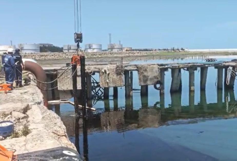 “Azneft” İB: Dübəndi sahilindəki neft sızmasının mənbəyi müəyyən edilib və qarşısı alınıb