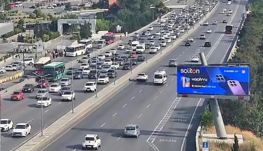 Bakıda 3 istiqamətdə tıxac var