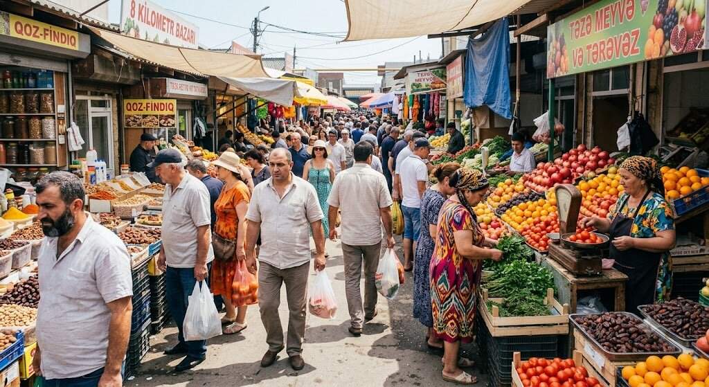 Bakının bu məşhur bazarında gərginlik - VİDEO Bakının bu məşhur bazarında gərginlik - VİDEO