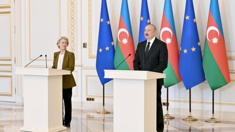 Prezident İlham Əliyev və Ursula Fon der Lyayen mətbuata bəyanatlarla çıxış ediblər - TAM MƏTN