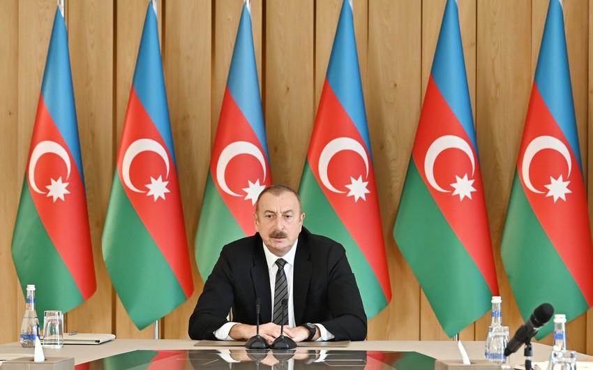 "Artıq Azərbaycan ilə Ermənistan sülh şəraitində yaşayır" - İlham Əliyev